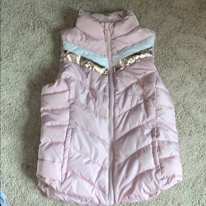 Pink and gold vest